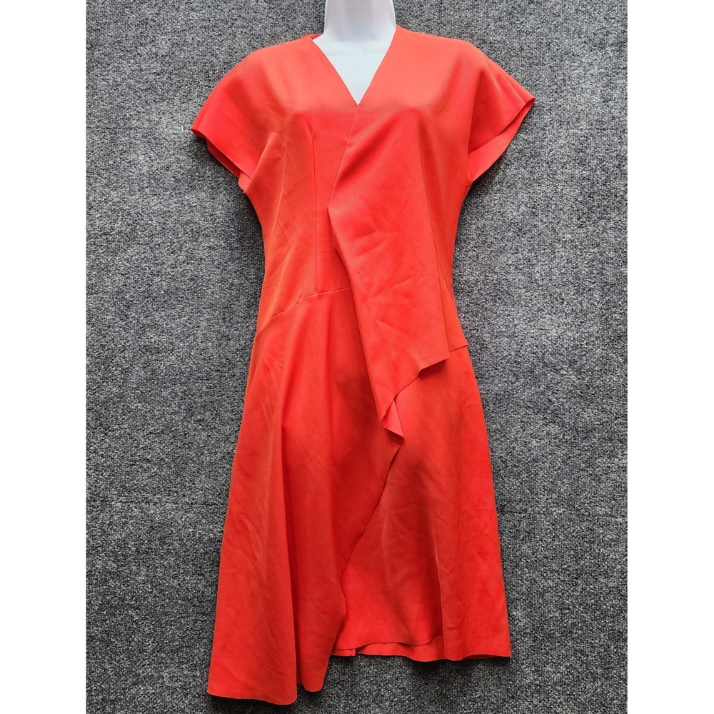 COS Collection of Style Women Asymmetric Draped Midi Dress Minimalist US 2